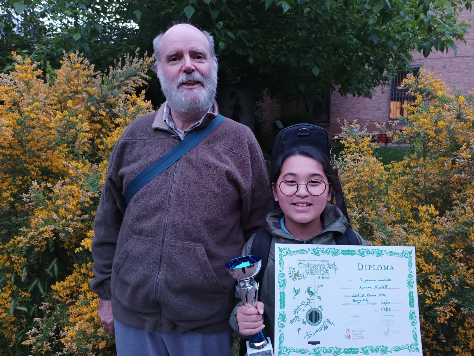 Aurora dopo l'esibizione