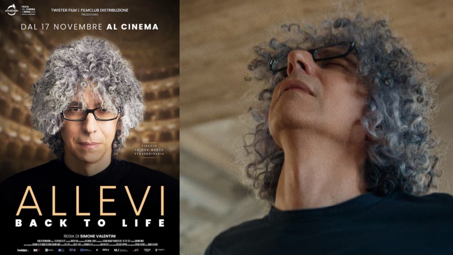 La locandina e una foto di Giovanni Allevi. Fonte sito internet Giovanni Allevi