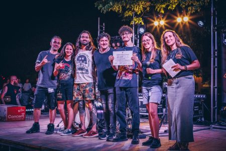 I vincitori della “Drum battle” di Palazzuolo sul senio Matteo Ognibene, primo classificato nella categoria over18